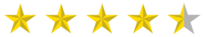 3d visual of the five 5 star sign star rating icon symbol for pictogram apps website or graphic design element illustration of the rating 4 5 star format png.webp